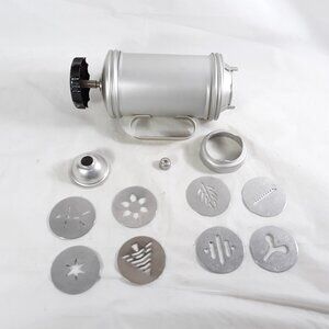 Vintage MIRRO Aluminum Cookie & Pastry Press With Discs